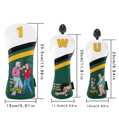 Funny Golf Club Head Covers – Quirky Anti-Scratch Driver, Fairway & Hybrid Covers