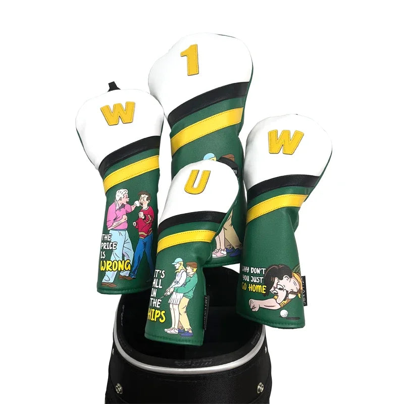Funny Golf Club Head Covers – Quirky Anti-Scratch Driver, Fairway & Hybrid Covers