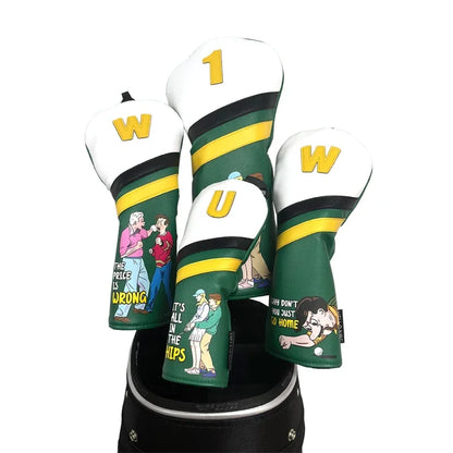 Funny Golf Club Head Covers – Quirky Anti-Scratch Driver, Fairway & Hybrid Covers